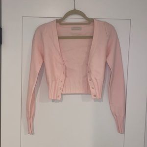 Urban outfitters light pink cropped sweater top
